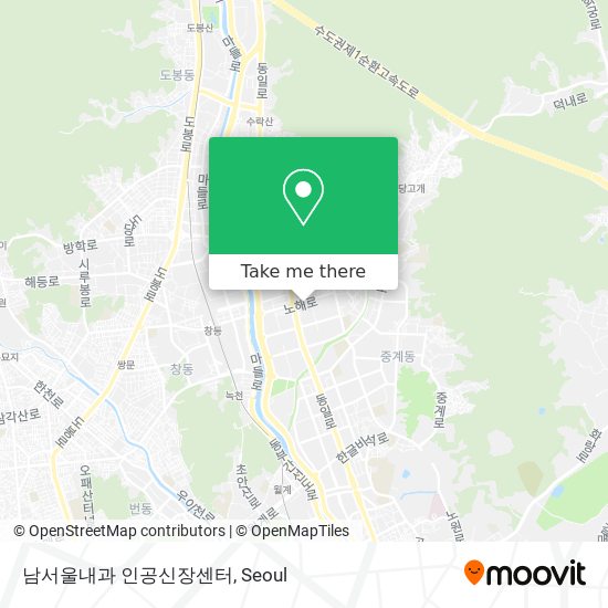남서울내과 인공신장센터 map