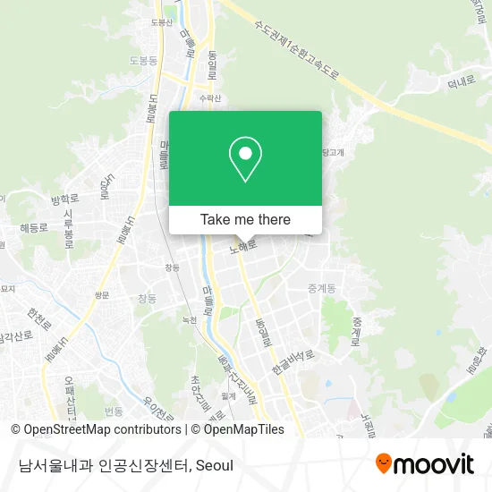 남서울내과 인공신장센터 map