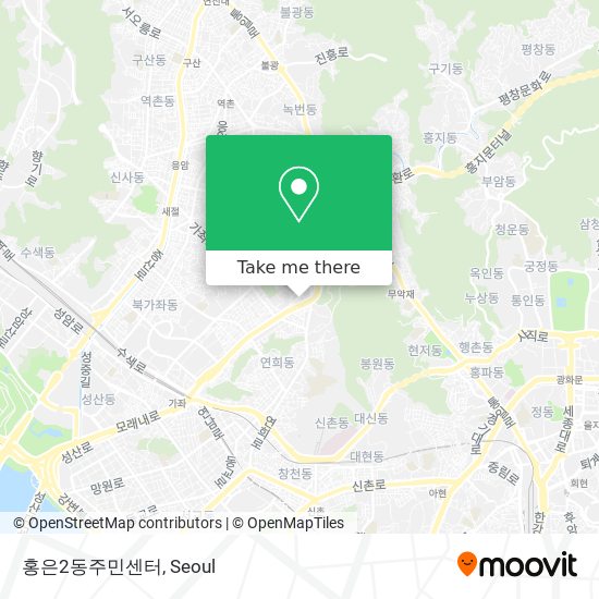 홍은2동주민센터 map