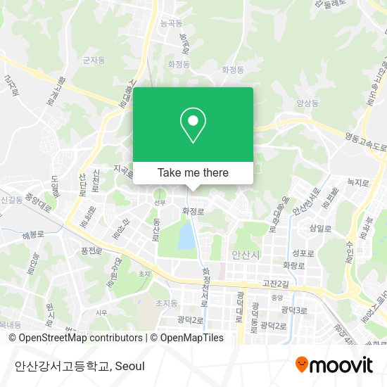 안산강서고등학교 map