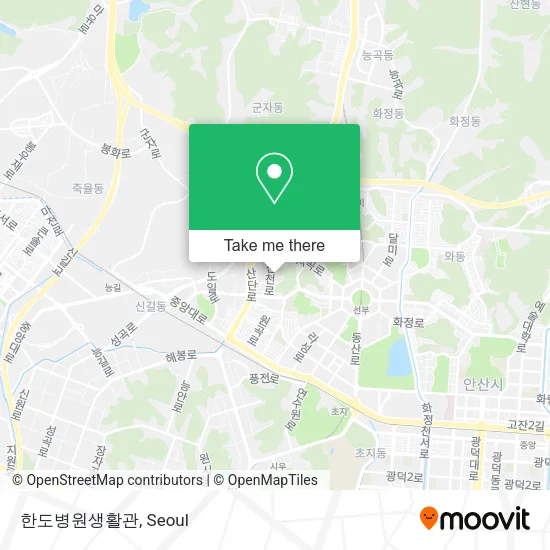 한도병원생활관 map