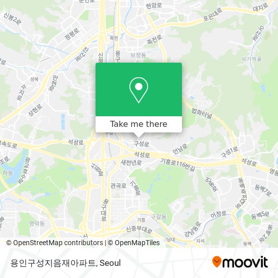 용인구성지음재아파트 map