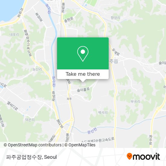 파주공업정수장 map