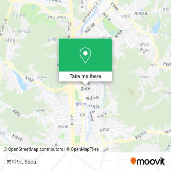 봉미당 map