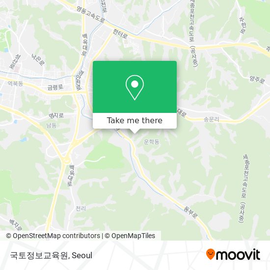 국토정보교육원 map