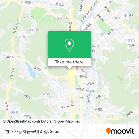 현대자동차금곡대리점 map