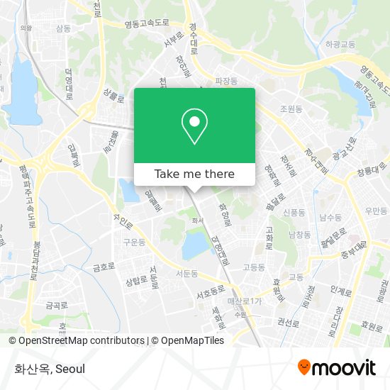 화산옥 map