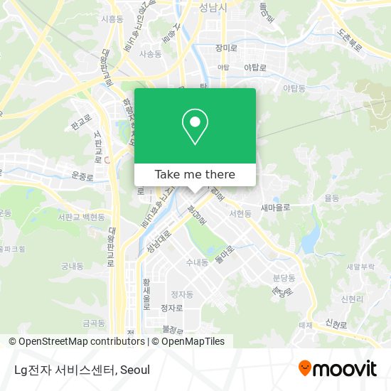 Lg전자 서비스센터 map