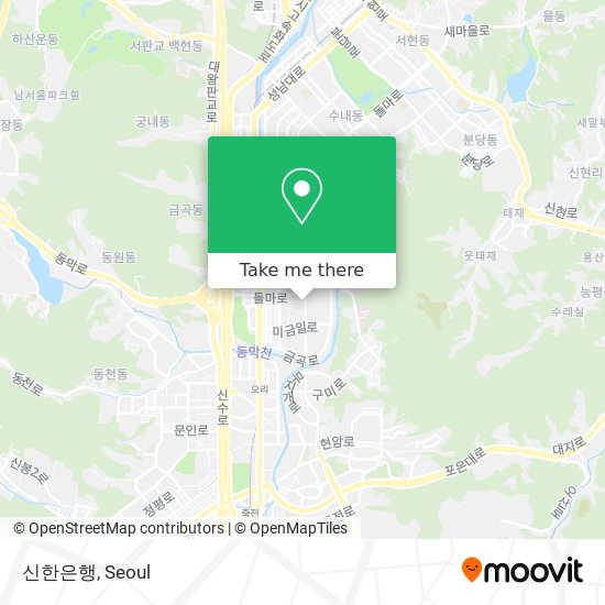 신한은행 map