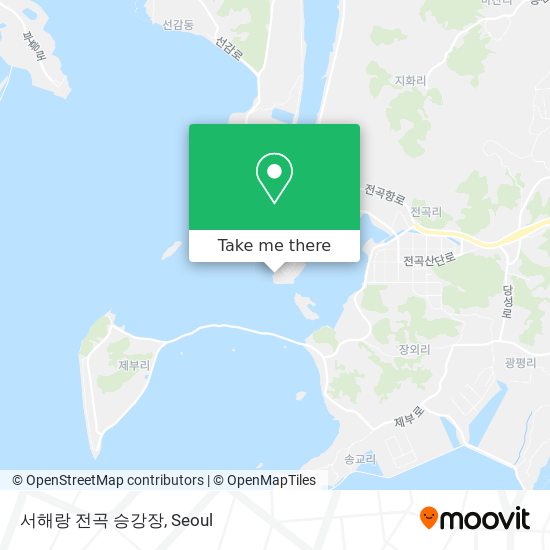서해랑 전곡 승강장 map