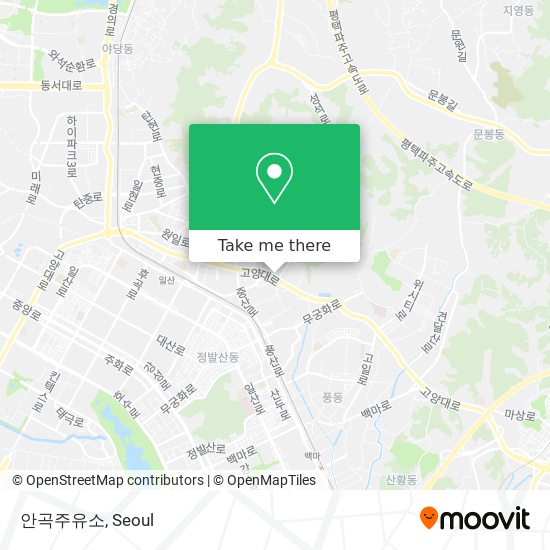 안곡주유소 map