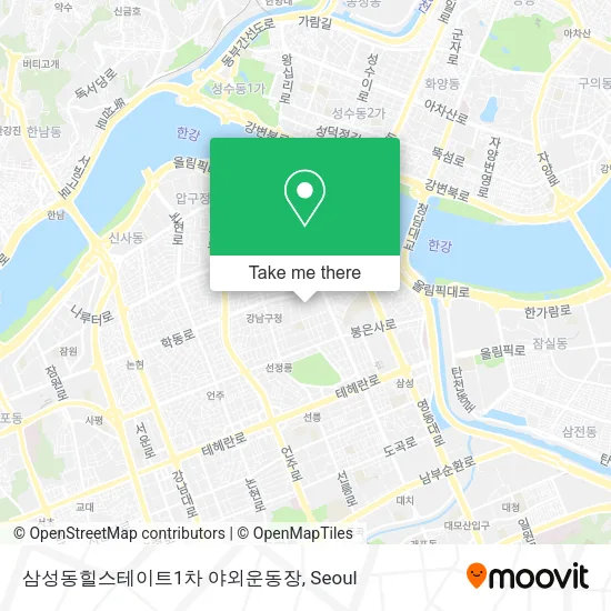 삼성동힐스테이트1차 야외운동장 map