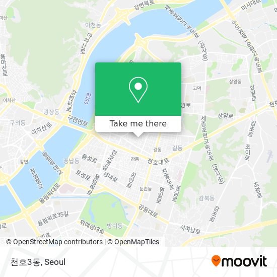 천호3동 map