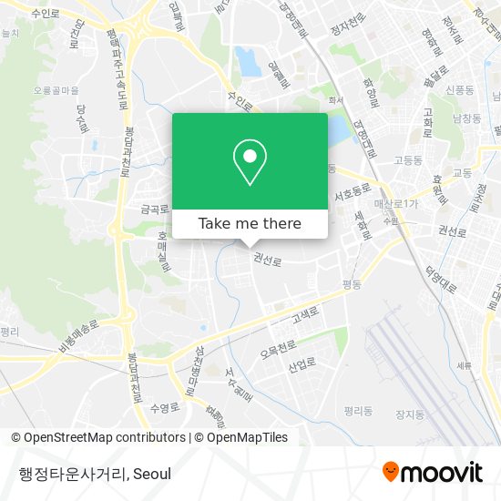 행정타운사거리 map