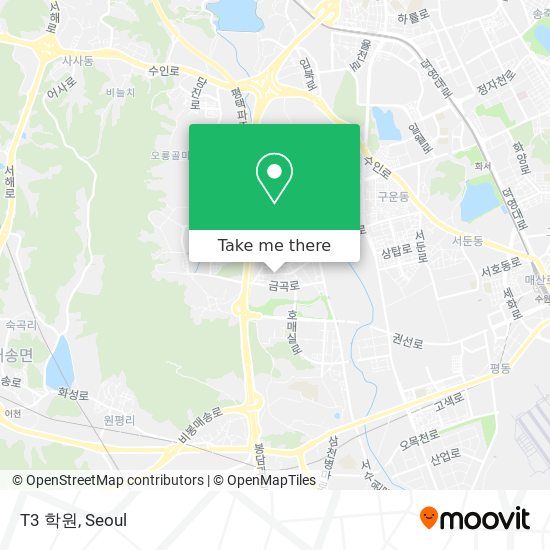 T3 학원 map