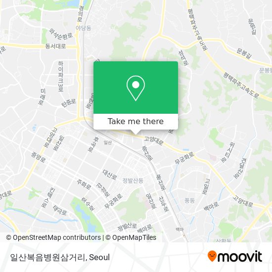 일산복음병원삼거리 map