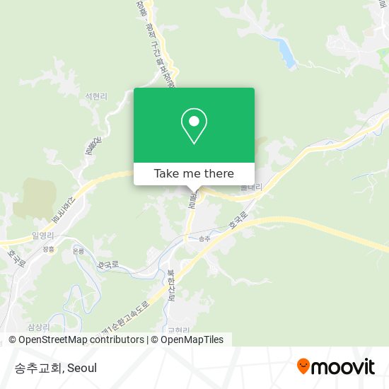 송추교회 map