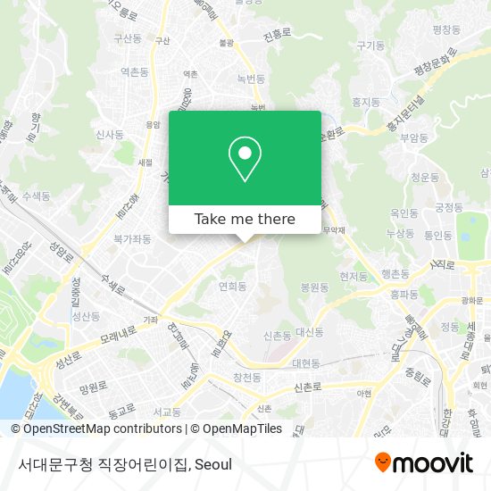 서대문구청 직장어린이집 map