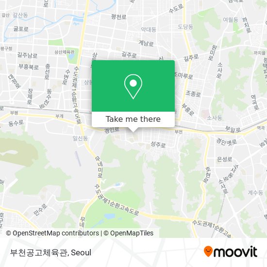 부천공고체육관 map