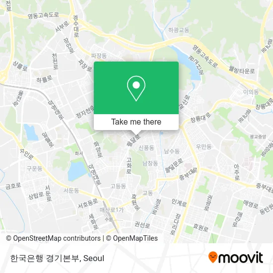 한국은행 경기본부 map