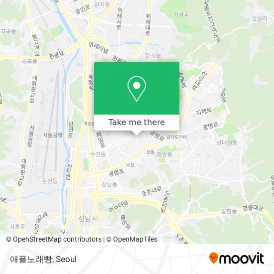 애플노래빵 map