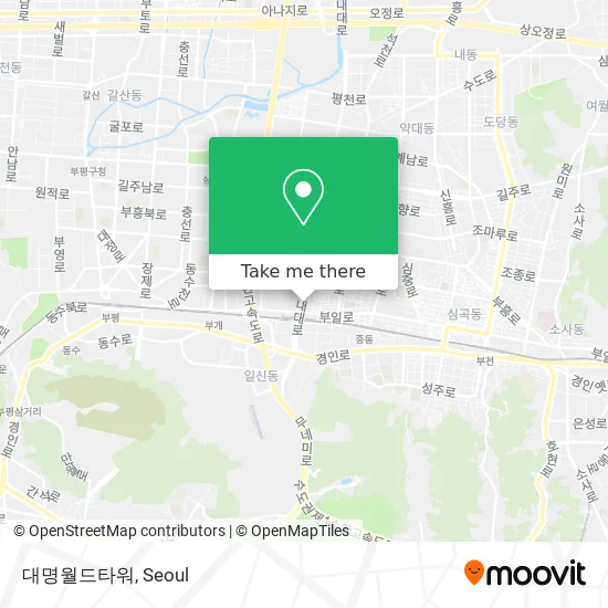 대명월드타워 map