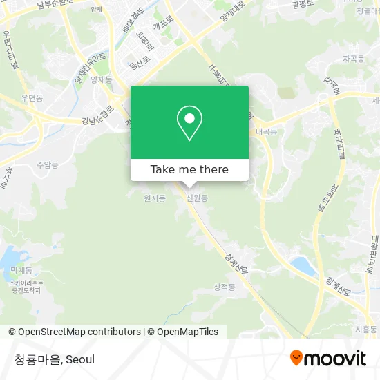 청룡마을 map