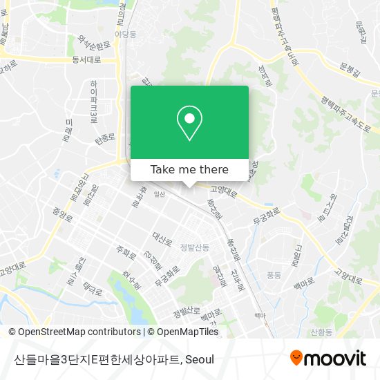 산들마을3단지E편한세상아파트 map