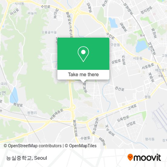 능실중학교 map