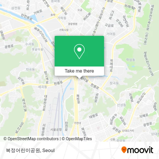 복정어린이공원 map