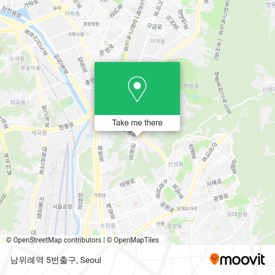 남위례역 5번출구 map