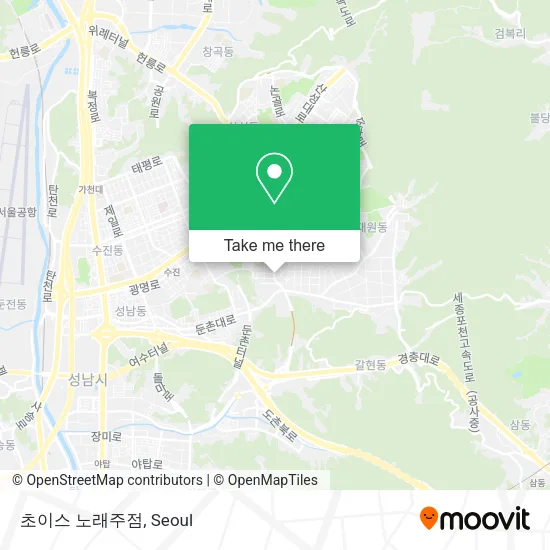 초이스 노래주점 map
