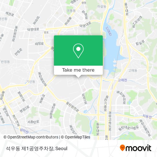석우동 제1공영주차장 map