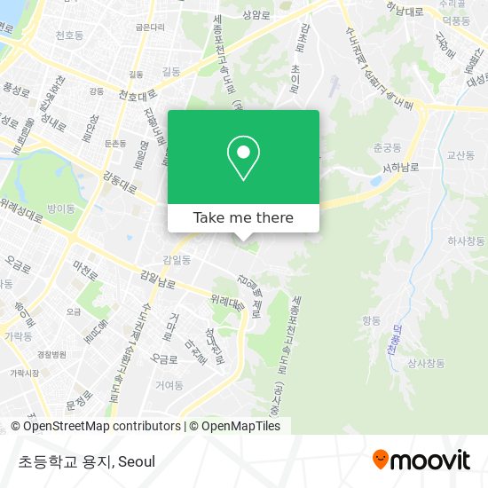 초등학교 용지 map