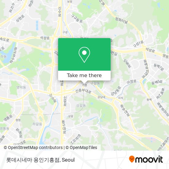 롯데시네마 용인기흥점 map