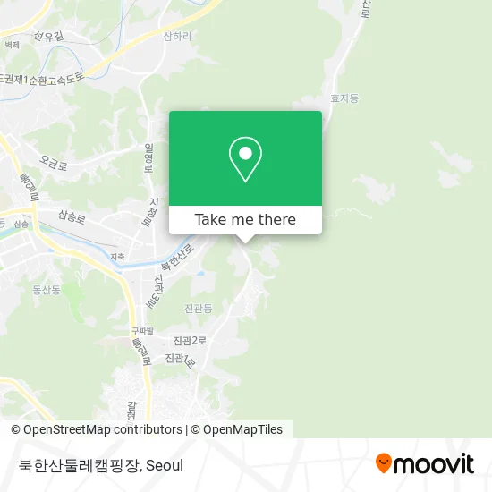 북한산둘레캠핑장 map
