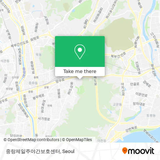 중랑제일주야간보호센터 map