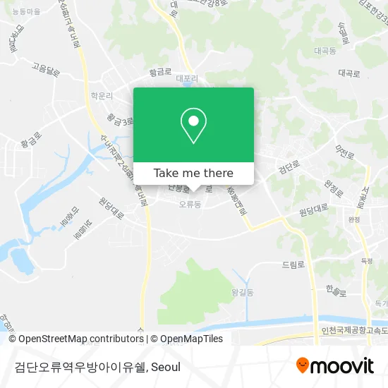 검단오류역우방아이유쉘 map