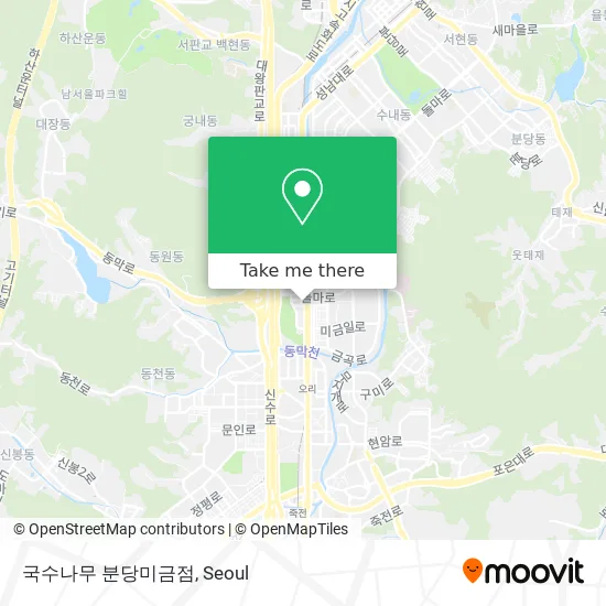 국수나무 분당미금점 map