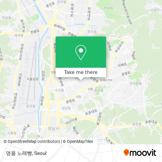 명품 노래빵 map