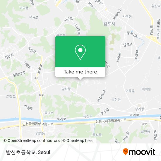 발산초등학교 map