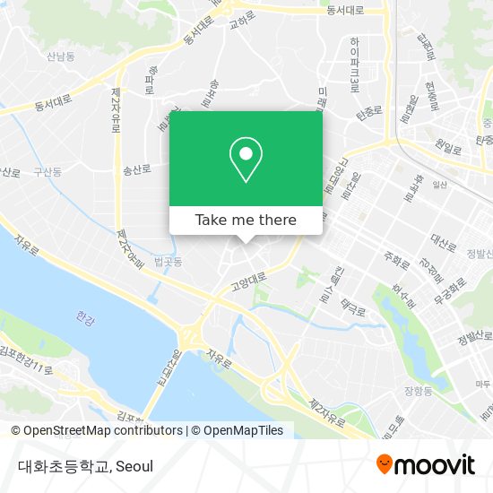 대화초등학교 map