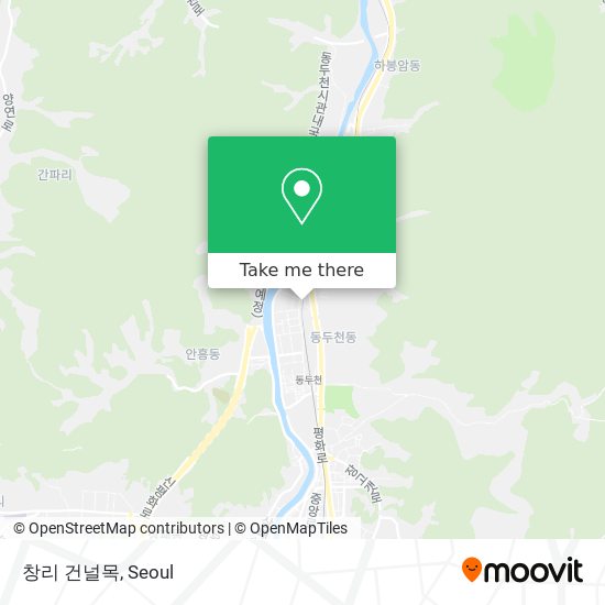 창리 건널목 map