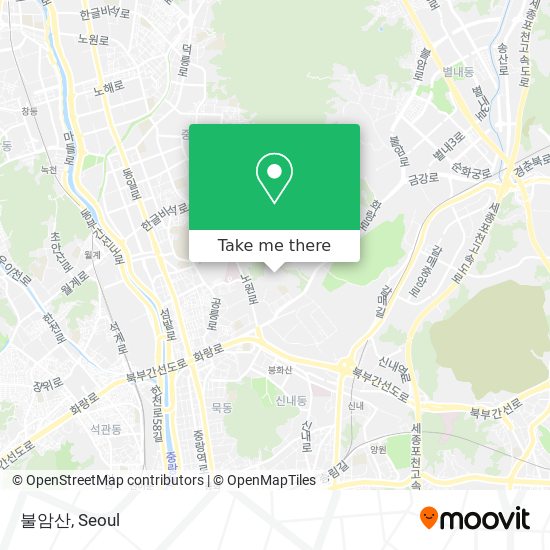 불암산 map