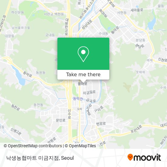 낙생농협마트 미금지점 map