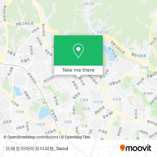 뜨레모아라이프아파트 map