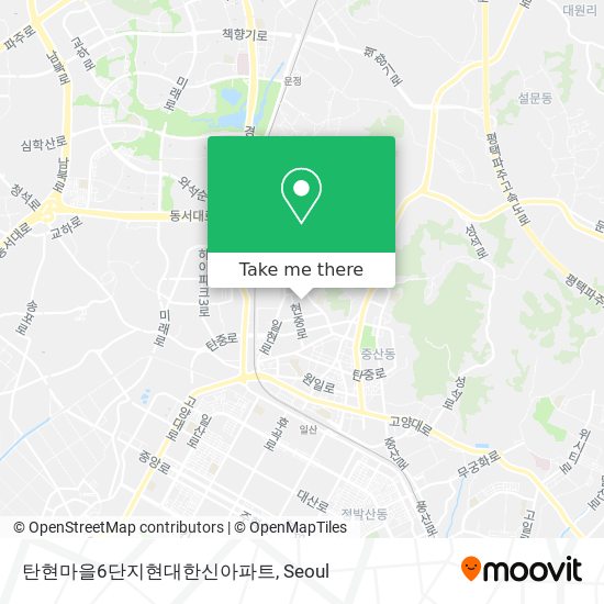 탄현마을6단지현대한신아파트 map