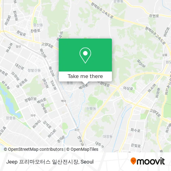 Jeep 프리마모터스 일산전시장 map