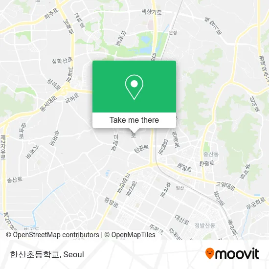 한산초등학교 map