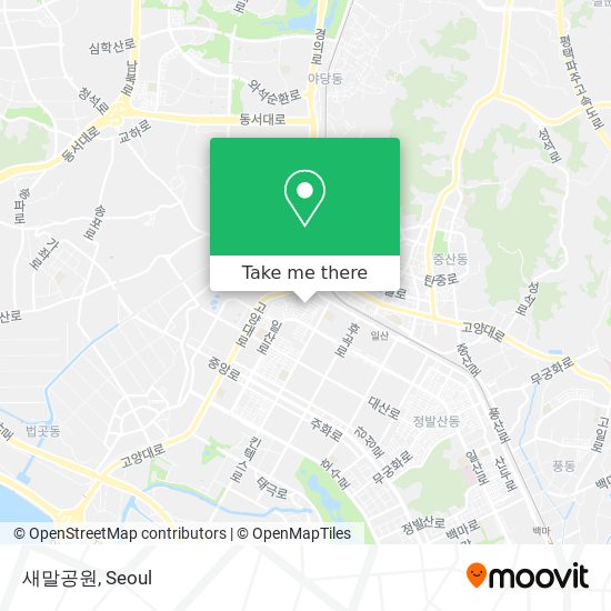 새말공원 map